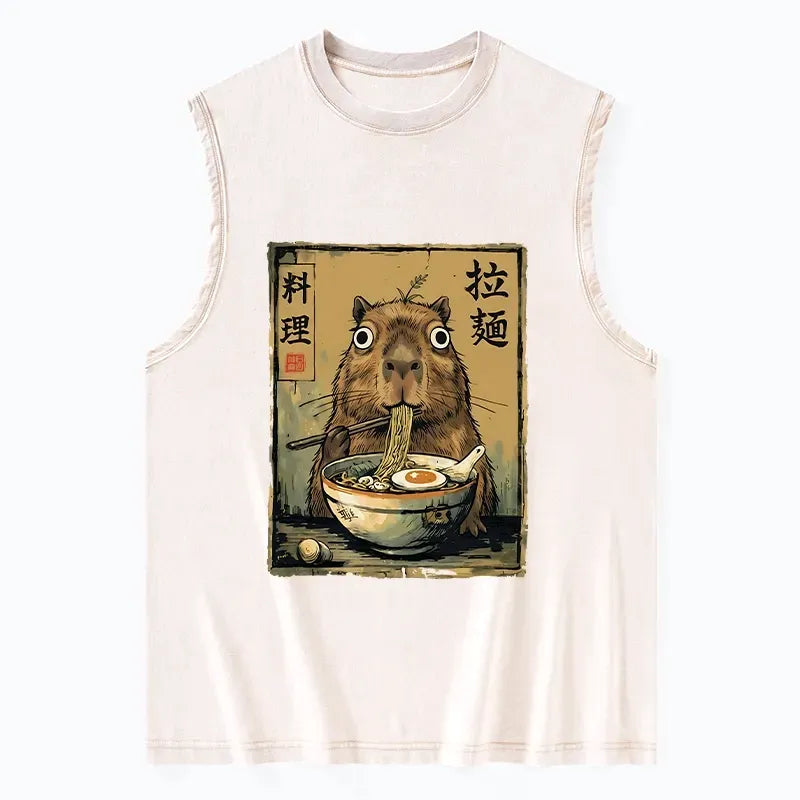 Washed Unisex Tank Top for Summer