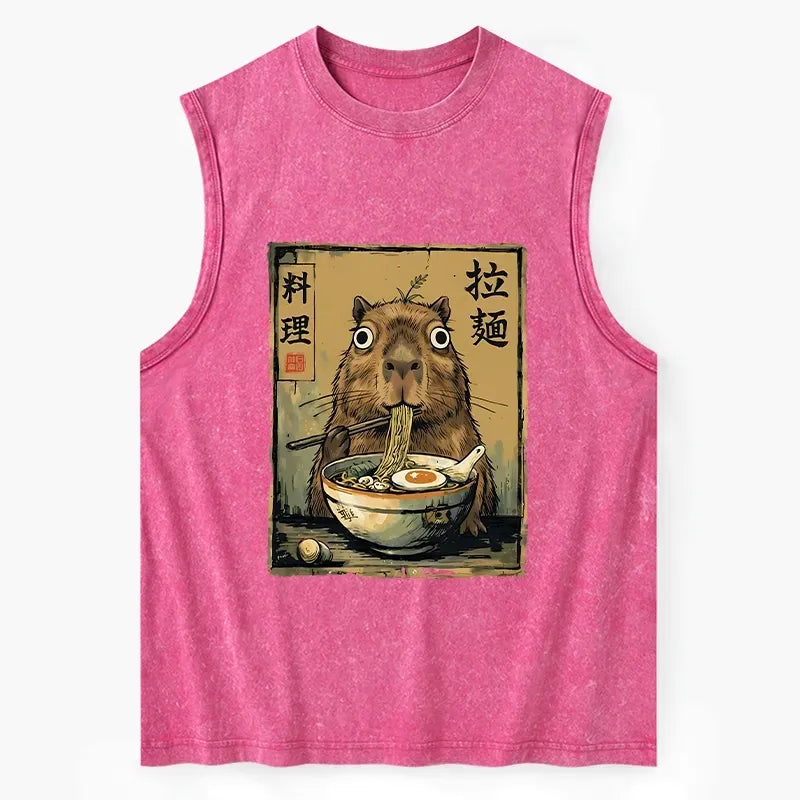 Washed Unisex Tank Top for Summer