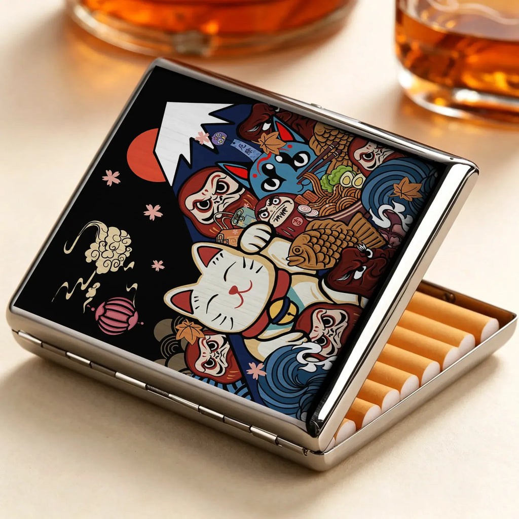 Traditional Japanese Cigarette Case Gift for Him
