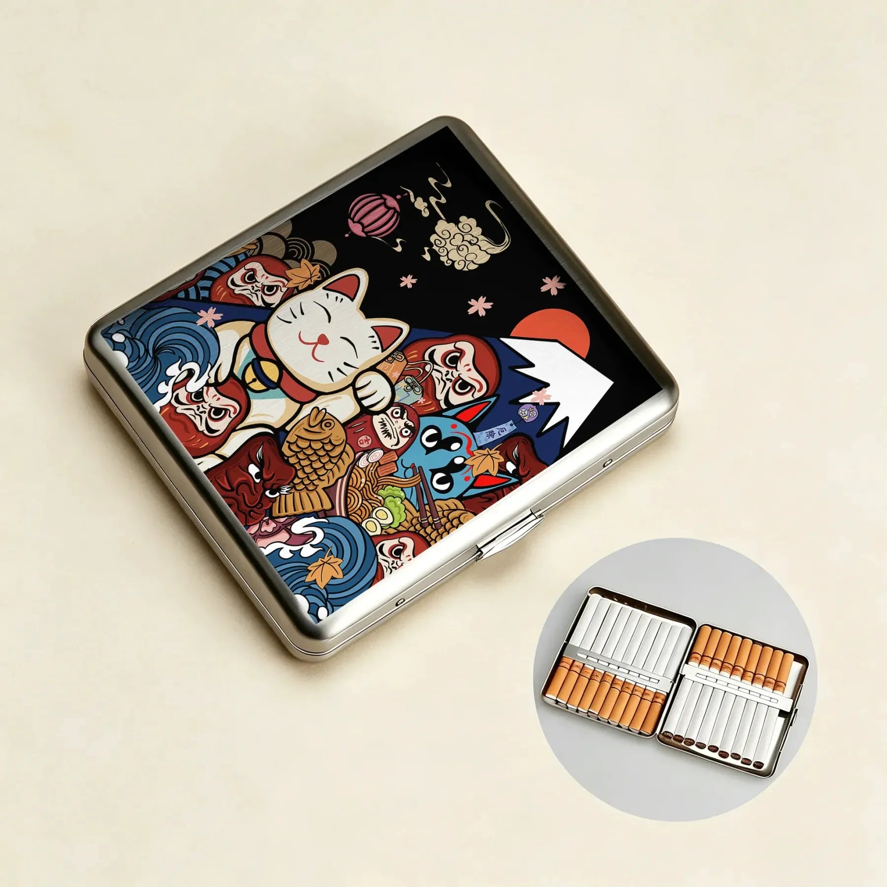 Japanese Vintage Cigarette Case for Men