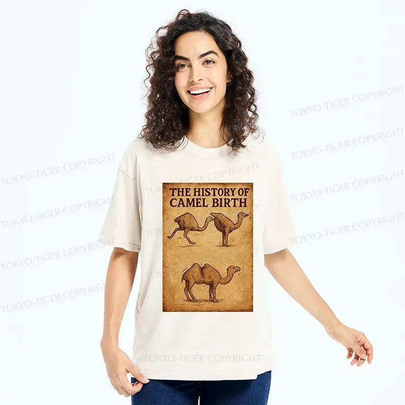 Kyoto-Lion The History Of The Camel Washed T-Shirt