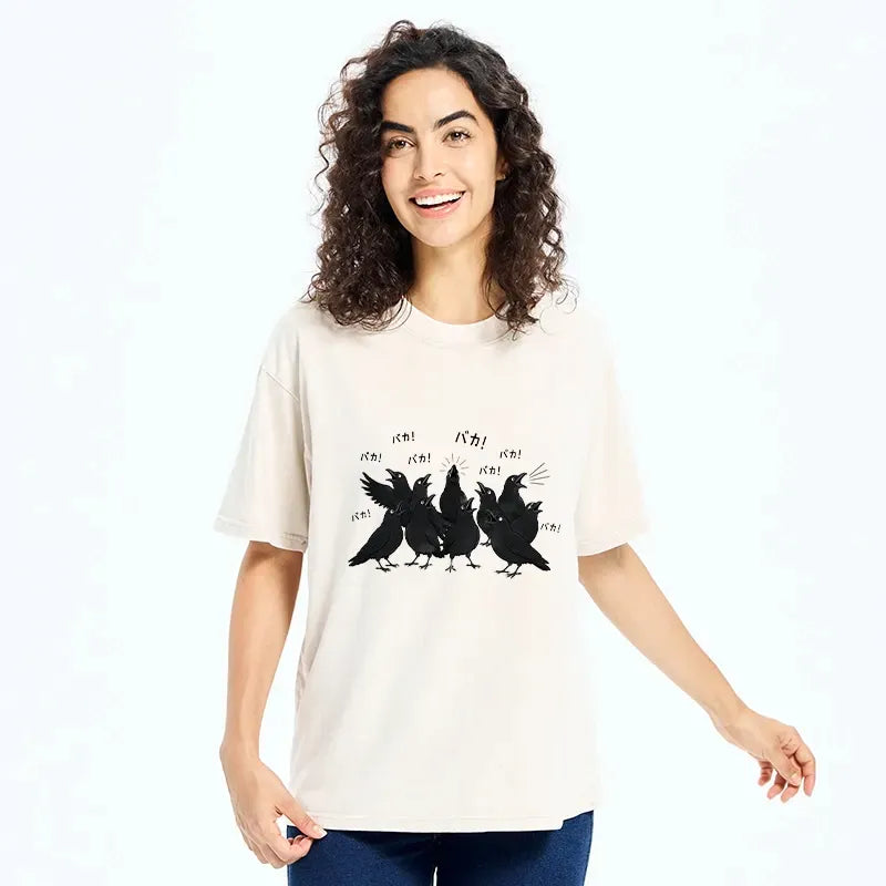 Kyoto-Lion Loud Crow Squad Washed T-Shirt