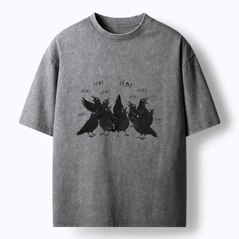 Vintage Japanese Crow T-Shirt Gift Idea