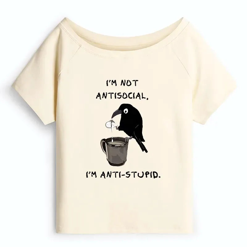 Cool crow shirt for gift for her