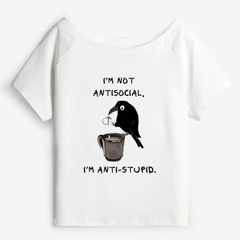 Cool crow shirt for gift for her