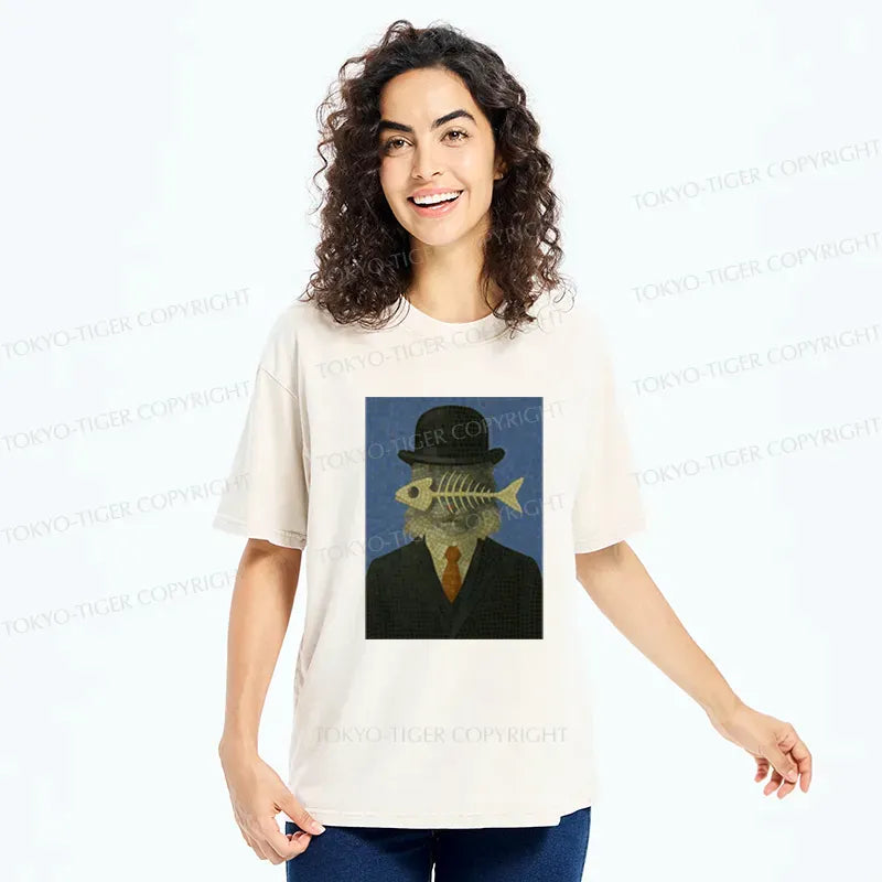 Japanese Washed T-Shirt for Daily Wear