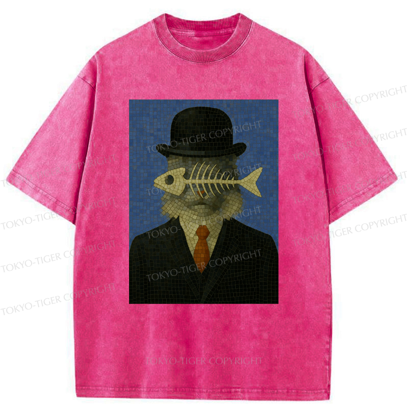 Unisex Fishbone T-Shirt for Summer