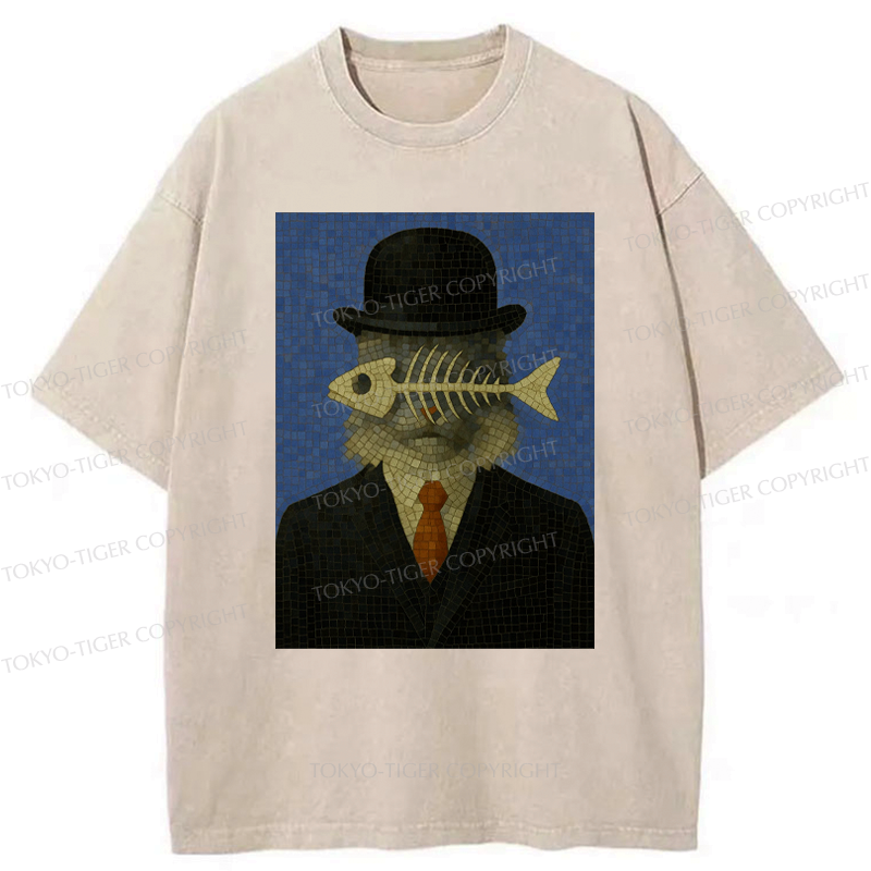 Japanese Washed T-Shirt for Daily Wear