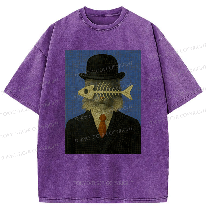 Unisex Fishbone T-Shirt for Summer