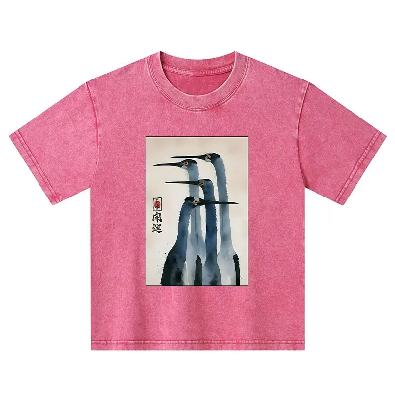 Retro Washed Kids T-Shirt for Gift