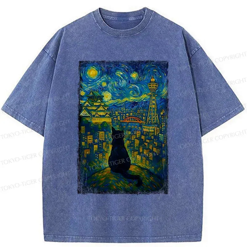 Japanese Cat T-Shirt for Daily Wear