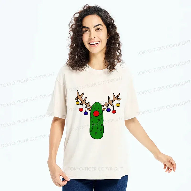 Christmas Pickles T-Shirt Casual Daily Wear