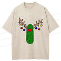 Christmas Pickles T-Shirt Casual Daily Wear