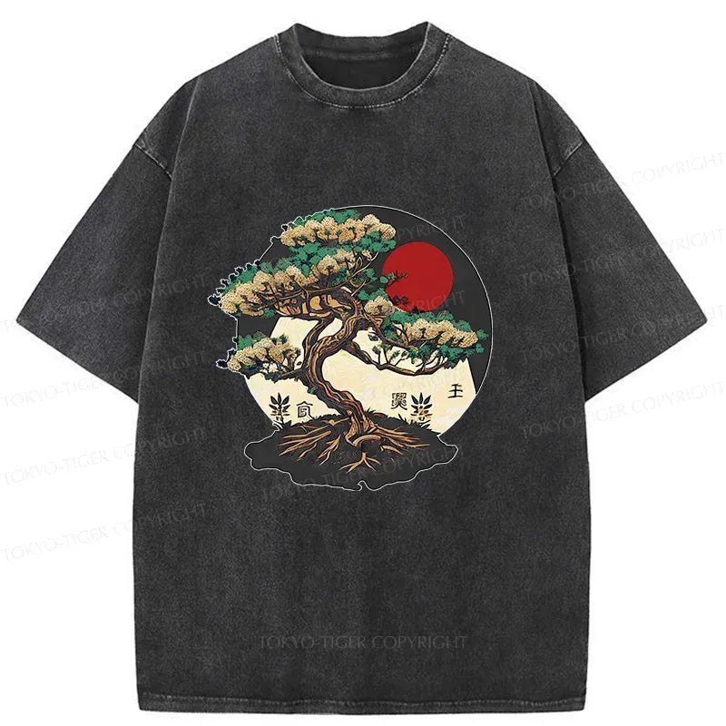Japanese Vintage Washed T-Shirt for Men