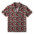 Kyoto-Lion Gothic Skulls And Roses Aloha Hawaiian Shirt