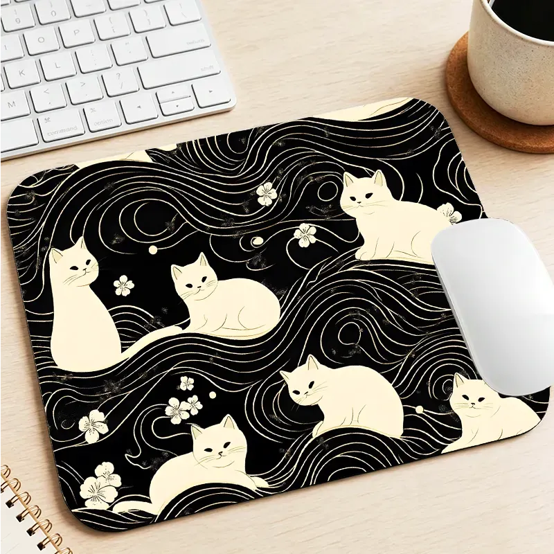 Kyoto Lion Cat Mouse Pad for Anime Fans
