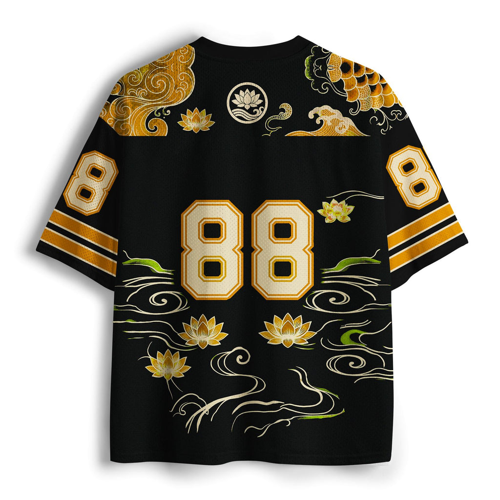 Japanese Koi Fish Mesh Jersey for Sports