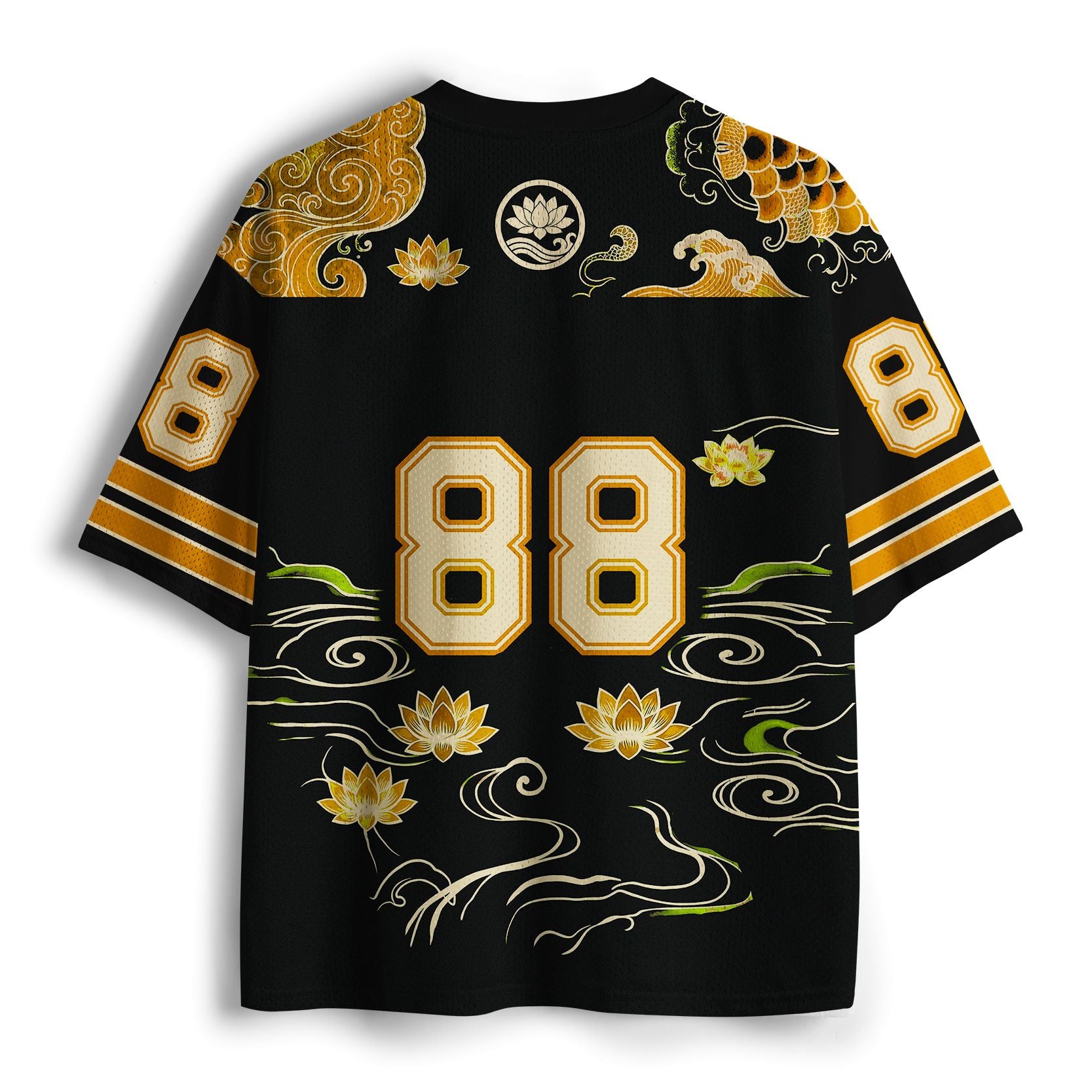 Japanese Koi Fish Mesh Jersey for Sports