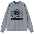 Kyoto-Lion Tuna Dissection Map Japanese Washed Long Sleeve T-Shirt