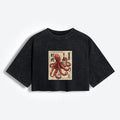 Washed vintage Japanese culture t-shirt