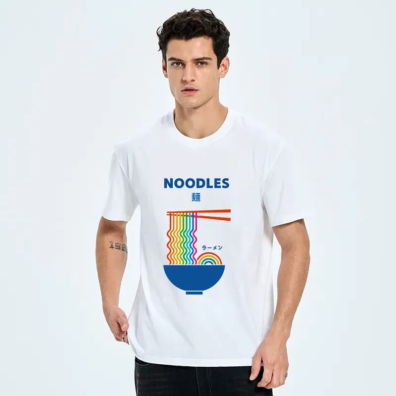 Japanese Ramen Rainbow T-Shirt for Summer