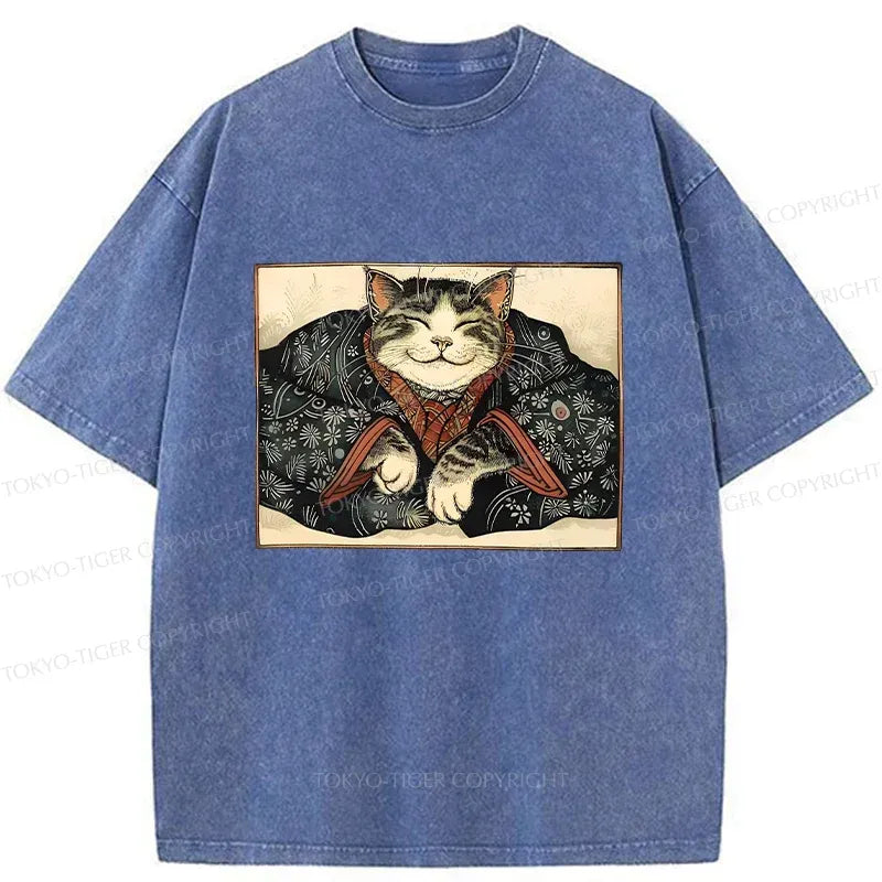 Kyoto-Lion Kind Cat Washed T-Shirt