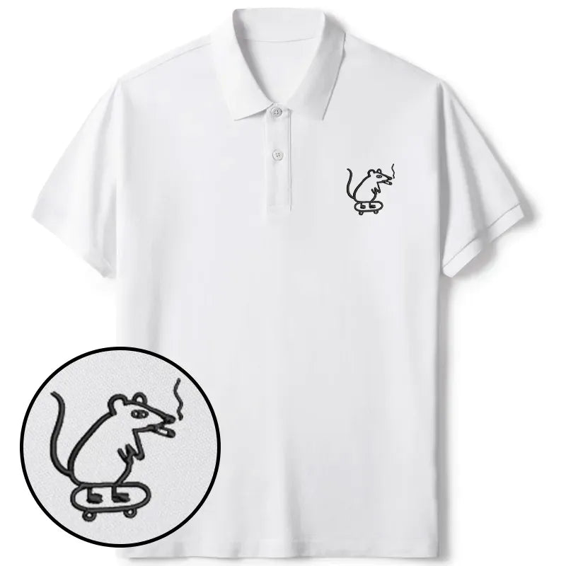 Japanese Streetwear Unisex Cotton Polo