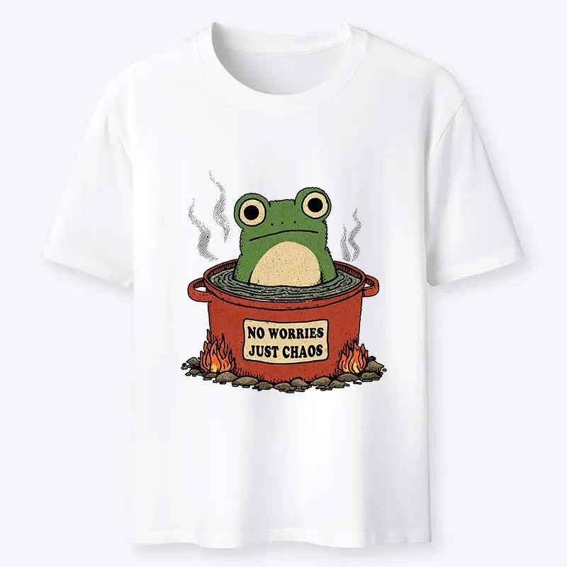 Kyoto-Lion Frog£ºNo Worries£¬Just Chaos Classic T-Shirt