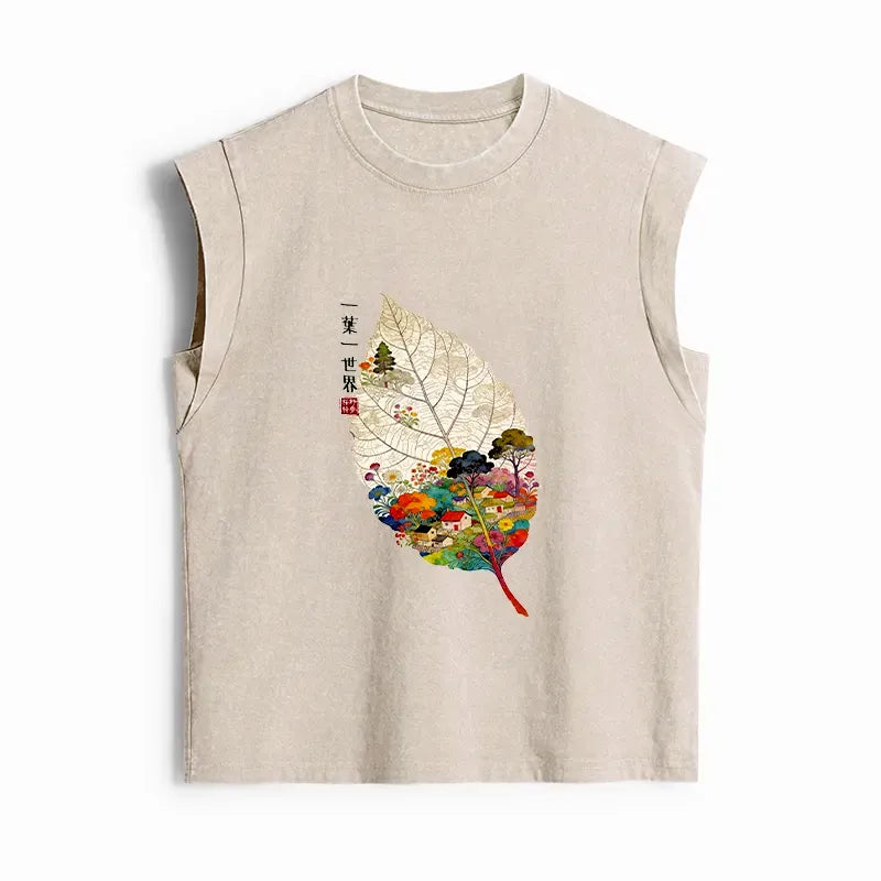 Japanese women's washed tank top