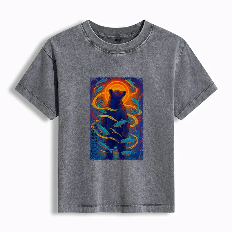Vintage Japanese Ukiyoe Tee for Women