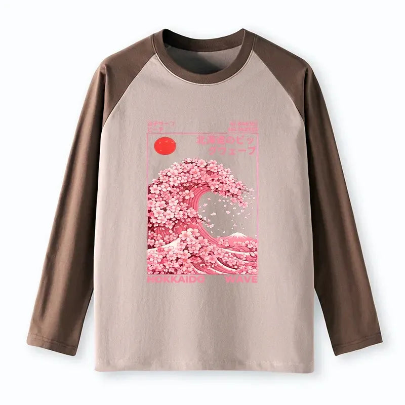 Kyoto lion wave shirt for streetwear