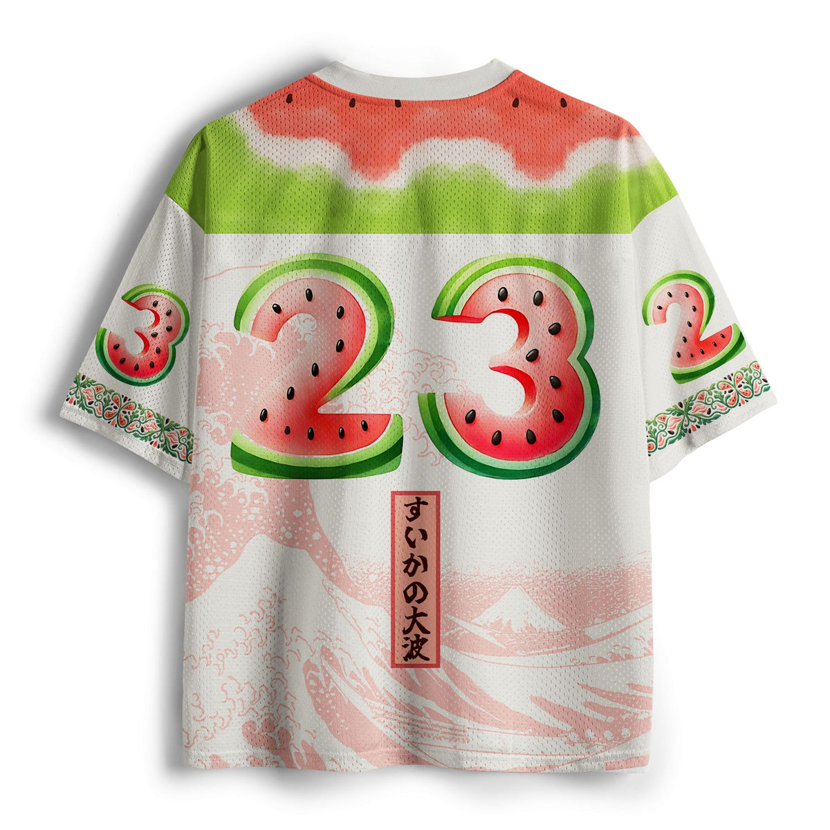 Kyoto-Lion Watermelon Wave Summer Ukiyo Art Mesh Jersey