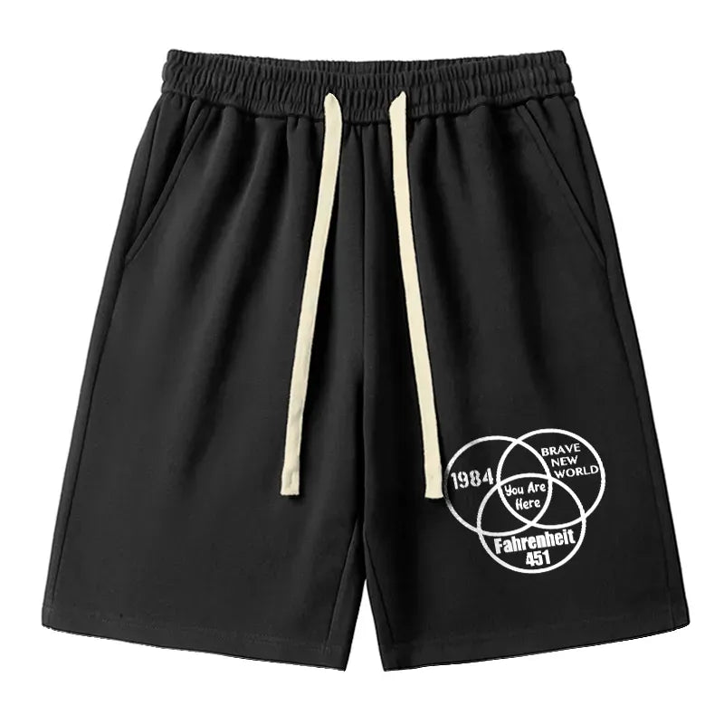 Kyoto-Lion Multidimensional Thinking And Rebellion Unisex Shorts