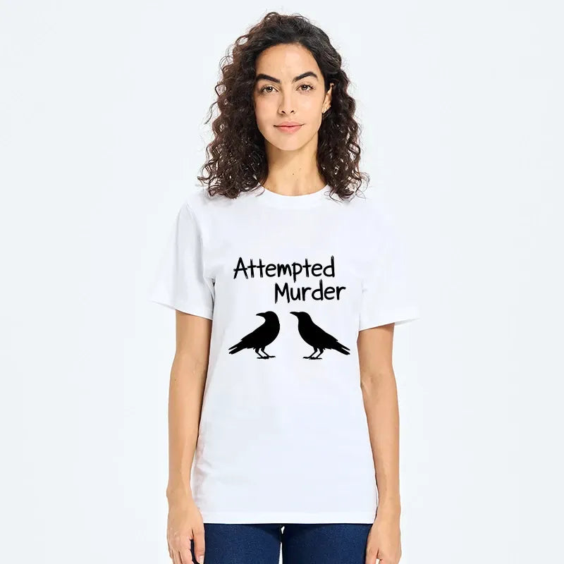 Funny Crow Joke T-Shirt for Streetwear