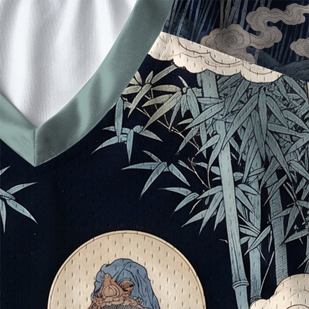 Zen Bamboo Paneled Mesh Jersey for Sports