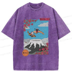 Mount Fuji summer vacation t-shirt for men