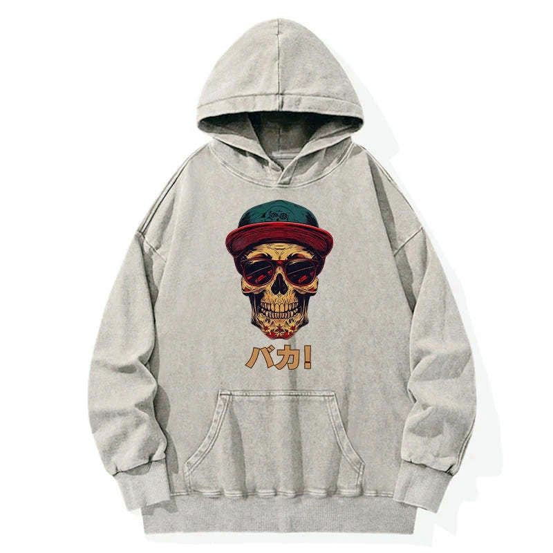 japanese skull hoodie for daily wear