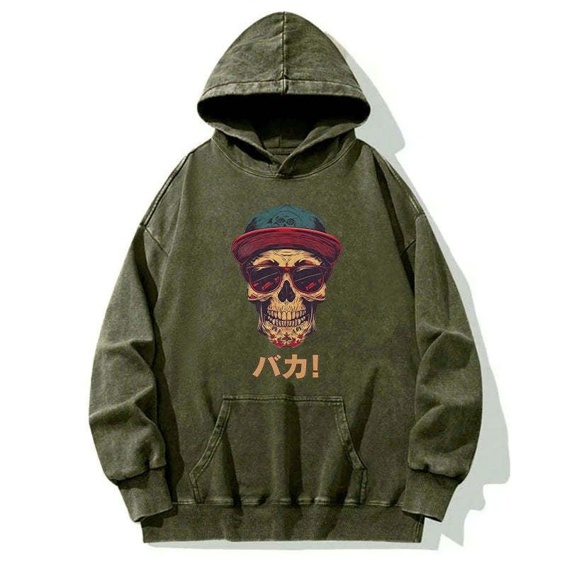 japanese skull hoodie for daily wear