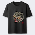 retro japanese tiger art t-shirt for men