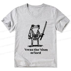 Kyoto-Lion Focused Samurai Frog V-Neck Classic T-Shirt