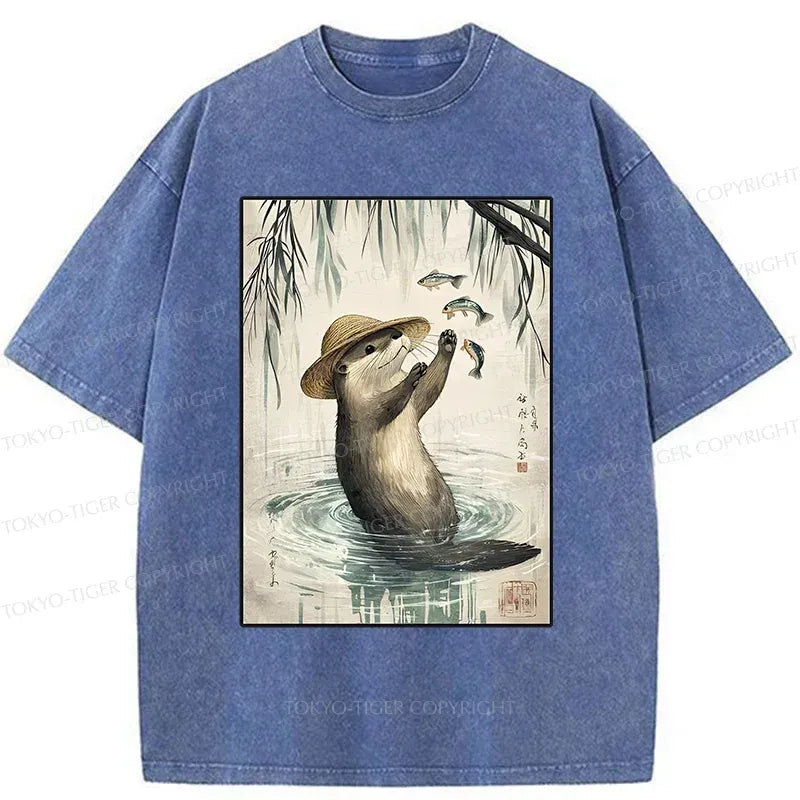 Retro Japanese art t-shirt for vacation