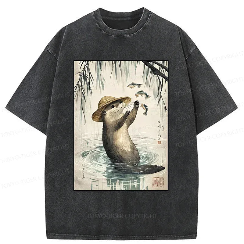 Retro Japanese art t-shirt for vacation