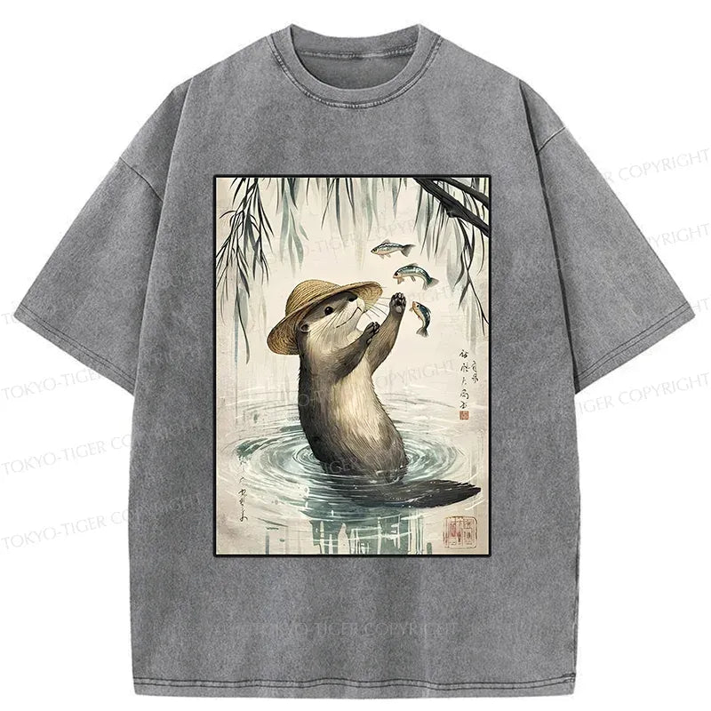 Retro Japanese art t-shirt for vacation