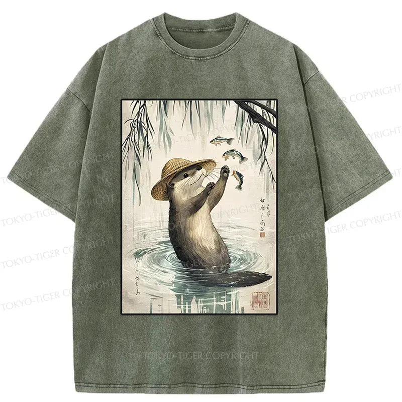 Retro Japanese art t-shirt for vacation
