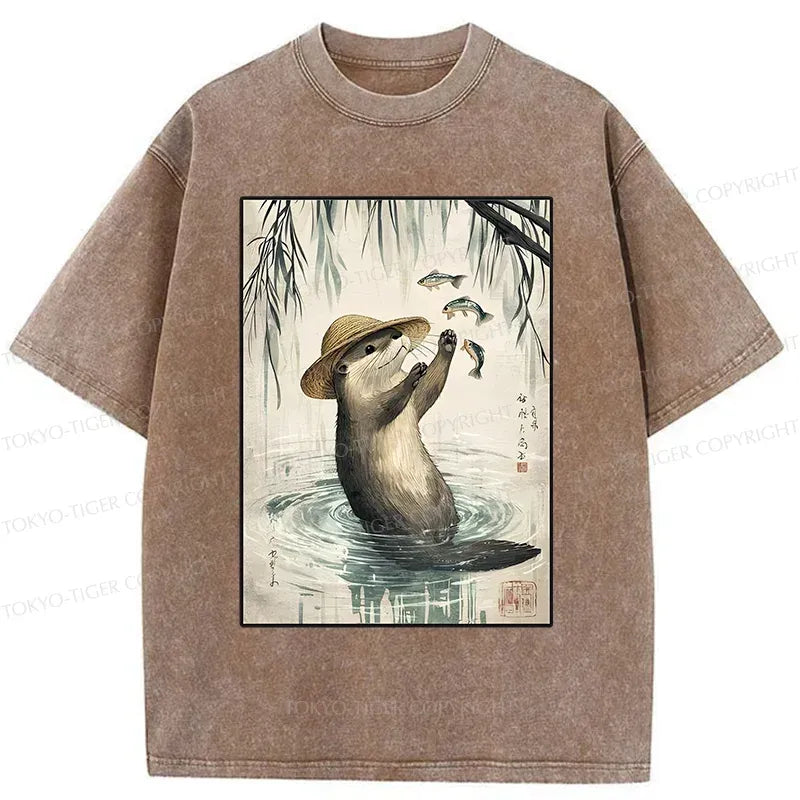 Retro Japanese art t-shirt for vacation