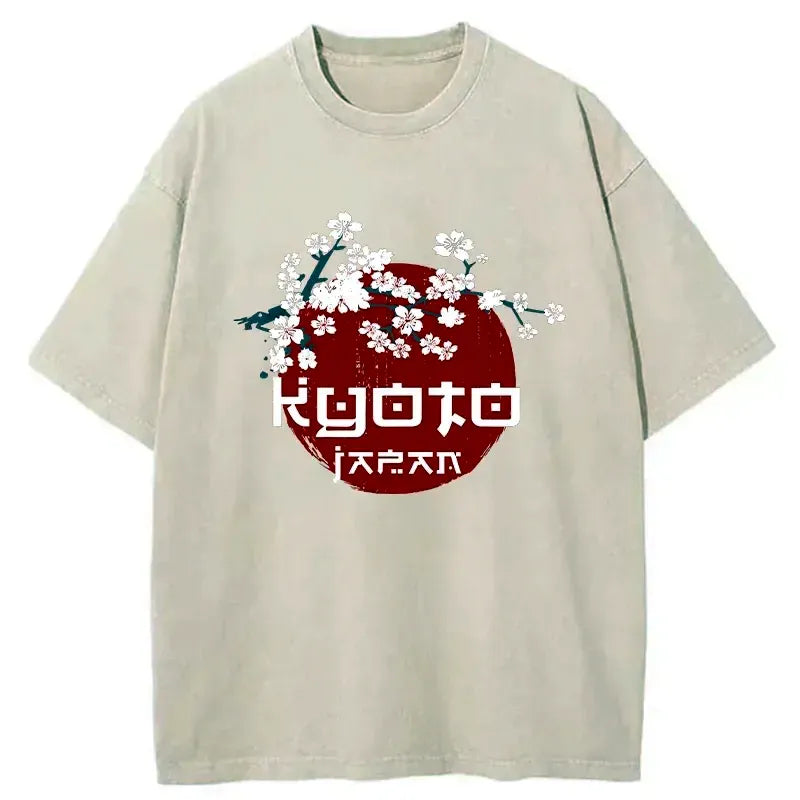 Kyoto-Lion Tokyo Sakura Washed T-Shirt