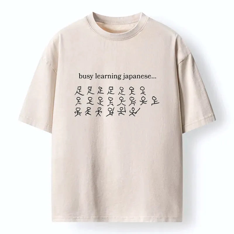 Funny Japanese Kanji Graphic Tee for Daily Wear