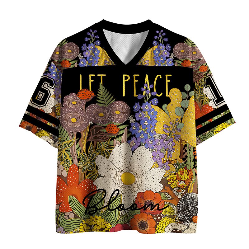 Kyoto-Lion Peace In Bloom Mesh Jersey