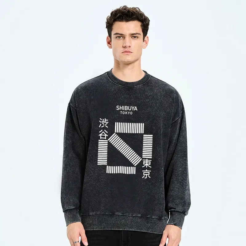 Shibuya Crossing unisex sweatshirt streetwear