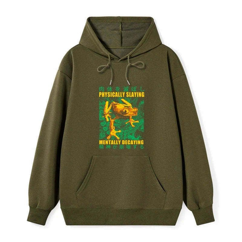 Kyoto-Lion Physically Slaying Mentally Decaying Classic Hoodie